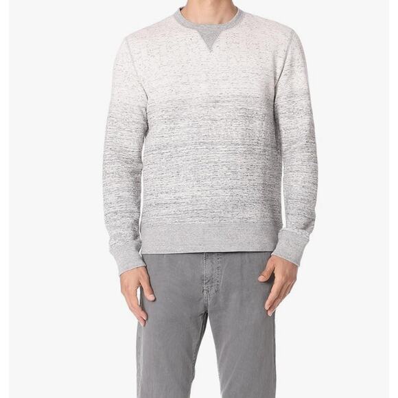 Billy Reid size S sweatshirt crew neck pullover gray/white mottled comfycore - Picture 4 of 8